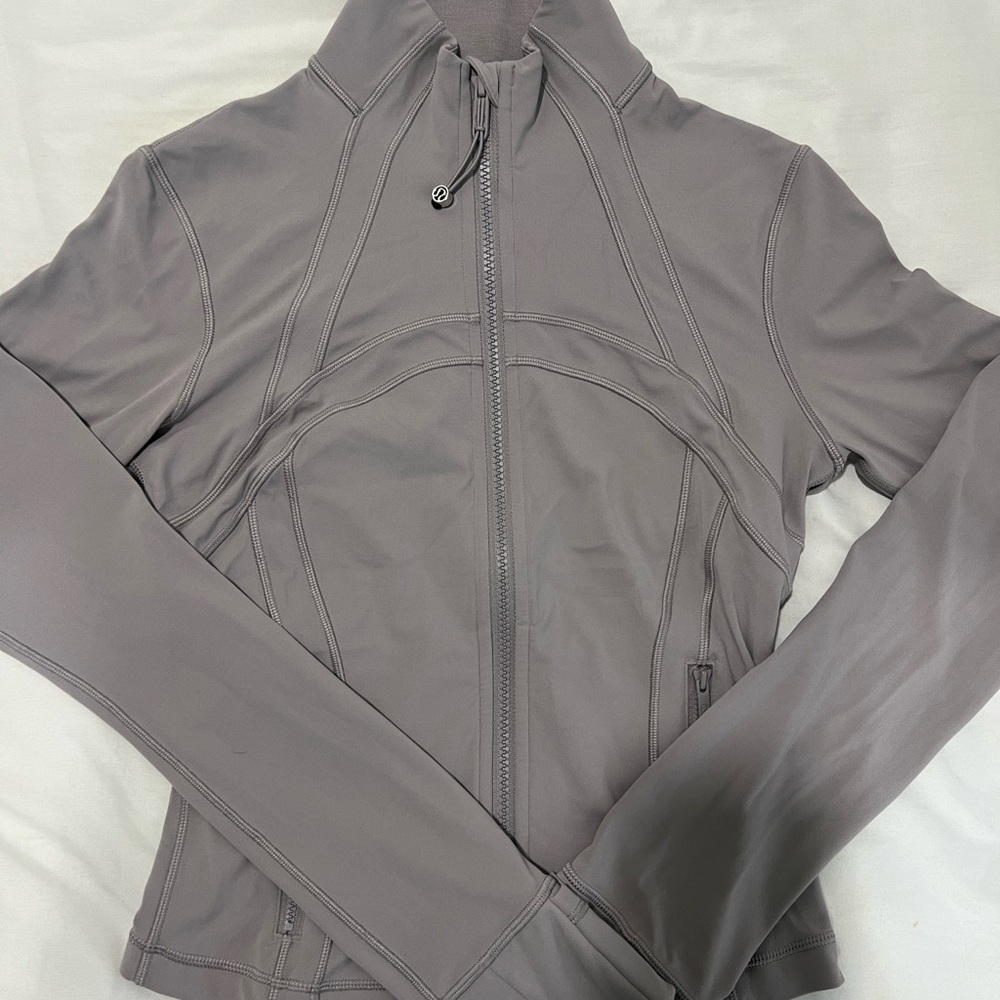 lululemon cropped define jacket mauve grey